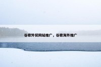 谷歌外贸网站推广，谷歌海外推广