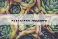 网站怎么优化才有效（网站优化的技巧）