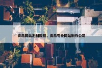 青岛网站定制教程，青岛专业网站制作公司
