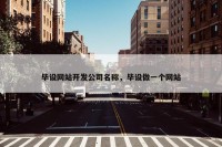 毕设网站开发公司名称，毕设做一个网站