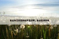 象山布艺软装网站开发招聘，象山装潢市场