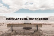 网站开发人员界面设计图，网站开发的工作流程图
