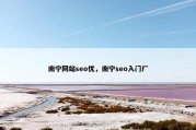 南宁网站seo优，南宁seo入门厂