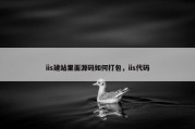 iis建站里面源码如何打包，iis代码