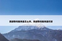 西部数码服务器怎么样，西部数码服务器托管