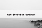 有没有小程序制作（有没有小程序制作软件）