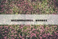 淮安互联网网站定制优化，淮安网络优化