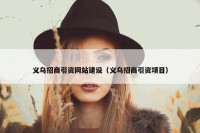 义乌招商引资网站建设（义乌招商引资项目）