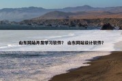 山东网站开发学习软件？ 山东网站设计软件？