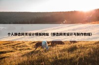 个人静态网页设计模板网站（静态网页设计与制作教程）