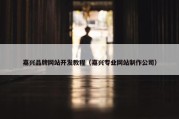嘉兴品牌网站开发教程（嘉兴专业网站制作公司）