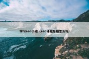 学习seo小结（seo课程总结怎么写）