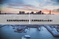 天津本地网站有哪些优化（天津网站优化seo企业）
