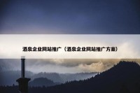 酒泉企业网站推广（酒泉企业网站推广方案）