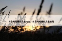 青岛网站建设方案论文，青岛网站建设方案策划
