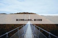 丽江快照seo优化，丽江百度