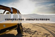 武隆网站开发公司报价（武隆网站开发公司报价查询）