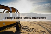 武隆网站开发公司报价（武隆网站开发公司报价查询）