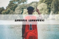 品牌策划专家（品牌策划专家刘）