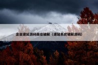 企业建站源码商业破解（建站系统破解源码）