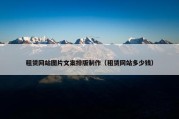 租赁网站图片文案排版制作（租赁网站多少钱）
