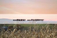 eos网站建设？ eos平台官网中文？