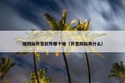 建网站开发软件哪个难（开发网站用什么）