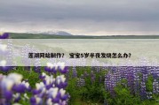 莲湖网站制作？ 宝宝5岁半夜发烧怎么办？