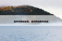 温州市网站定制，温州网站制作系统