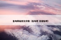 鲁甸网站优化价格（鲁甸吧 百度贴吧）