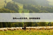 宿州seo优化技术，宿州网站建设