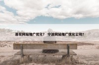 莲花网站推广优化？ 宁波网站推广优化公司？
