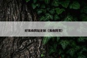 好海南网站定制（海南网页）