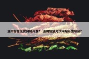 温州智慧光伏网站开发？ 温州智慧光伏网站开发项目？