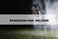泰安城区网站定制公司推荐（泰安工装定制）