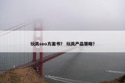 玩具seo方案书？ 玩具产品策略？
