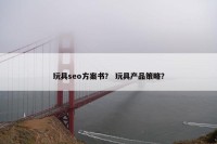 玩具seo方案书？ 玩具产品策略？