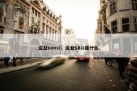 企业seosi，企业SEO是什么