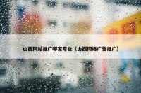 山西网站推广哪家专业（山西网络广告推广）
