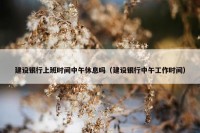 建设银行上班时间中午休息吗（建设银行中午工作时间）