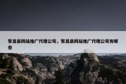 繁昌县网站推广代理公司，繁昌县网站推广代理公司有哪些