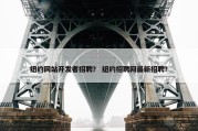 纽约网站开发者招聘？ 纽约招聘网最新招聘？