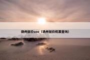 扬州低价seo（扬州低价机票查询）