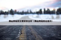佛山网站优化哪家安全好（佛山网站排名提升）