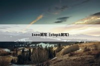 1seo简写（step1简写）
