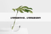公司网站制作内容，公司网站建设制作