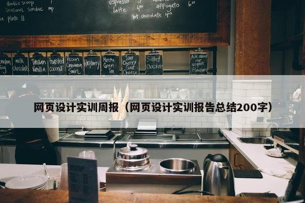 网页设计实训周报（网页设计实训报告总结200字）