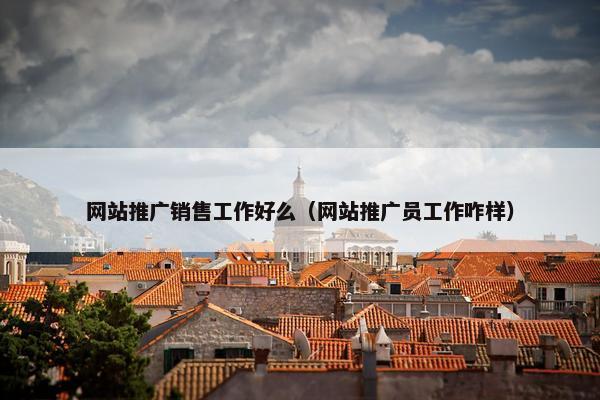 网站推广销售工作好么（网站推广员工作咋样）