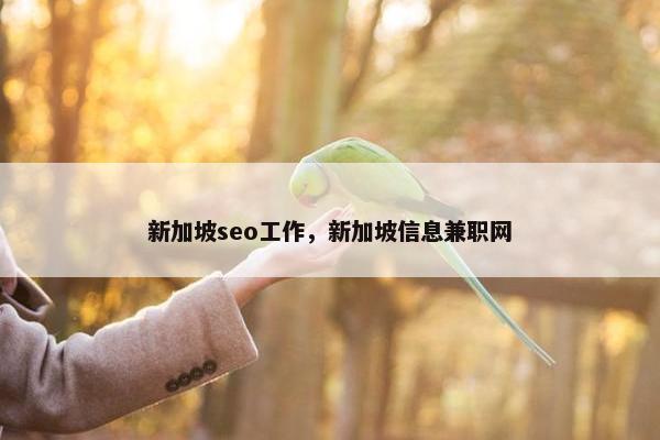 新加坡seo工作，新加坡信息兼职网
