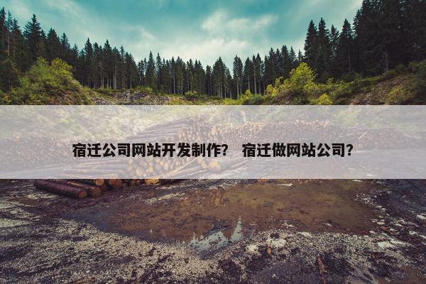 宿迁公司网站开发制作？ 宿迁做网站公司？